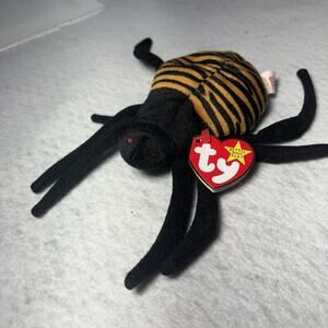 Ty Beanie Baby Spinner the Spider 1996 - Mint with Tags - Retired Original